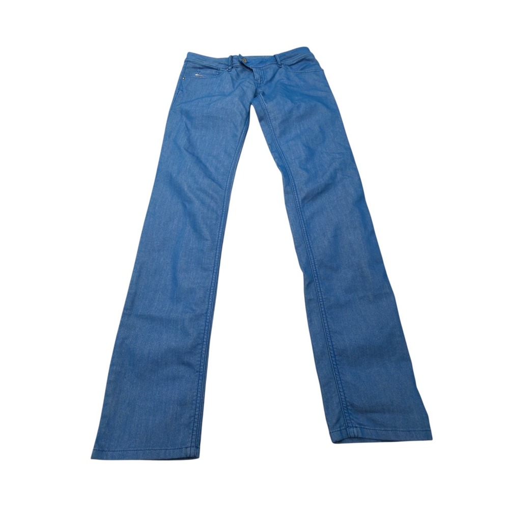 Diesel Nevy Jeans Womens 32 Blue Wash 003A7 Stretch Low Rise Slim Straight